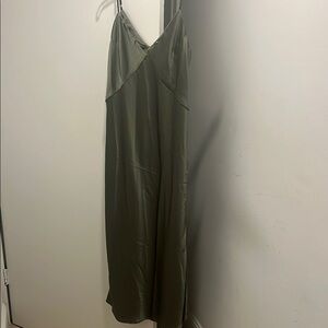 Elegant Olive Green Slip Dress